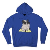 Pug Yoga Workout Kawaii Cartoon Cute Animal Dog Lover Gift Hoodie