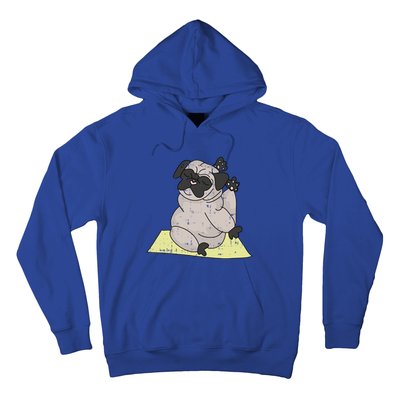 Pug Yoga Workout Kawaii Cartoon Cute Animal Dog Lover Gift Funny Gift Hoodie