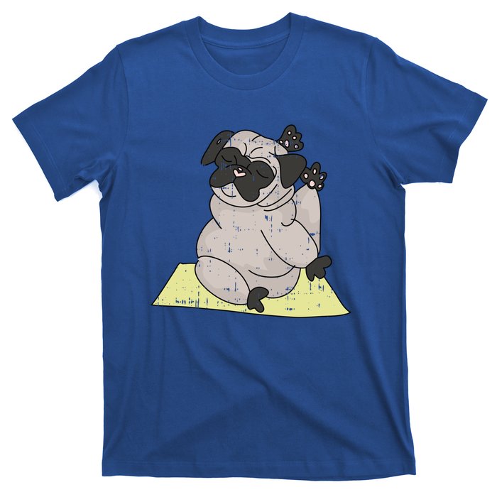 Pug Yoga Workout Kawaii Cartoon Cute Animal Dog Lover Gift Funny Gift T-Shirt