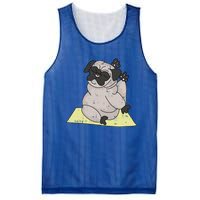 Pug Yoga Workout Kawaii Cartoon Cute Animal Dog Lover Gift Funny Gift Mesh Reversible Basketball Jersey Tank