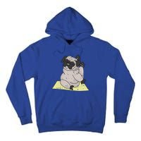 Pug Yoga Workout Kawaii Cartoon Cute Animal Dog Lover Gift Funny Gift Tall Hoodie