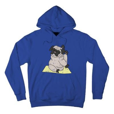 Pug Yoga Workout Kawaii Cartoon Cute Animal Dog Lover Gift Funny Gift Tall Hoodie