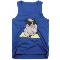 Pug Yoga Workout Kawaii Cartoon Cute Animal Dog Lover Gift Funny Gift Tank Top