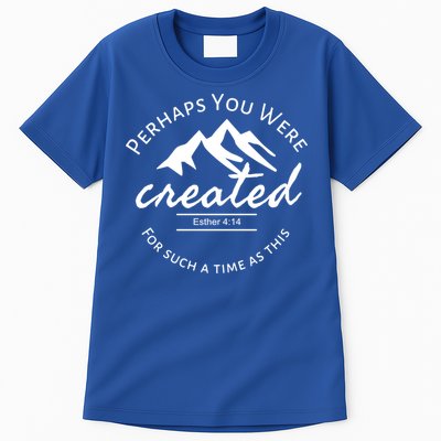 Perhaps You Were Created For Such A Time As This Esther 4 14 Great Gift Tall T-Shirt
