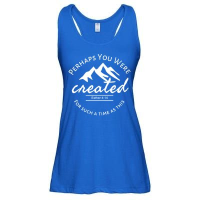 Perhaps You Were Created For Such A Time As This Esther 4 14 Great Gift Ladies Essential Flowy Tank
