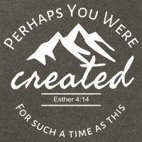 Perhaps You Were Created For Such A Time As This Esther 4 14 Great Gift Cotton Canvas Backpack