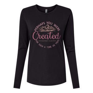 Perhaps You Were Created For Such A Time As This Esther 4:14 Gift Womens Cotton Relaxed Long Sleeve T-Shirt