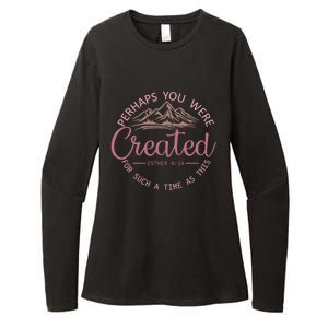 Perhaps You Were Created For Such A Time As This Esther 4:14 Gift Womens CVC Long Sleeve Shirt