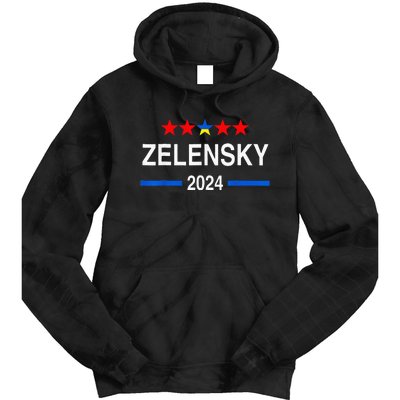 President Zelensky 2024 Election Ukraine Tie Dye Hoodie