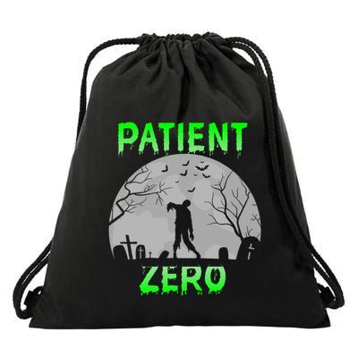 Patient Zero Funny Halloween Zombie Apocalypse Costume Drawstring Bag