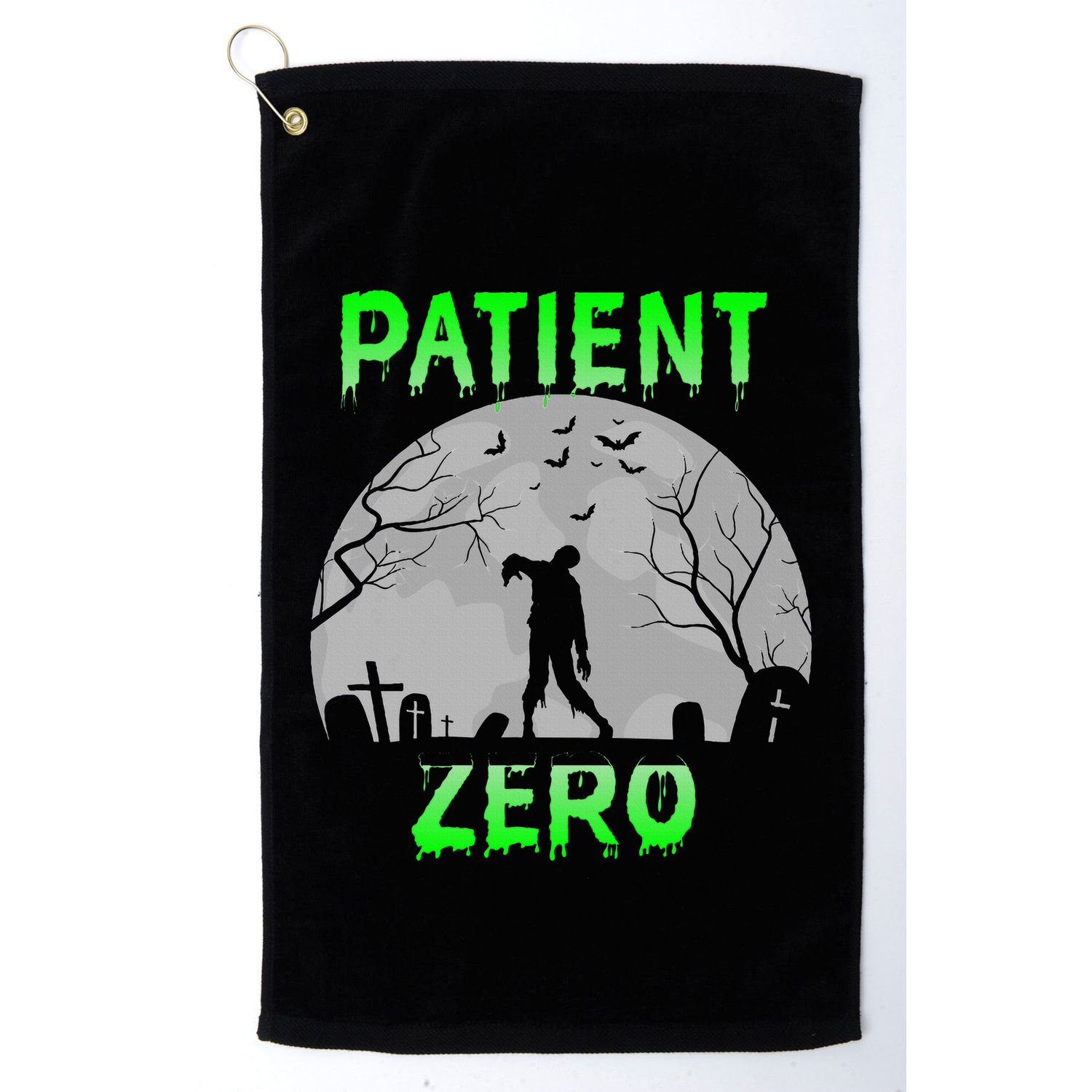 Patient Zero Funny Halloween Zombie Apocalypse Costume Golf Towel