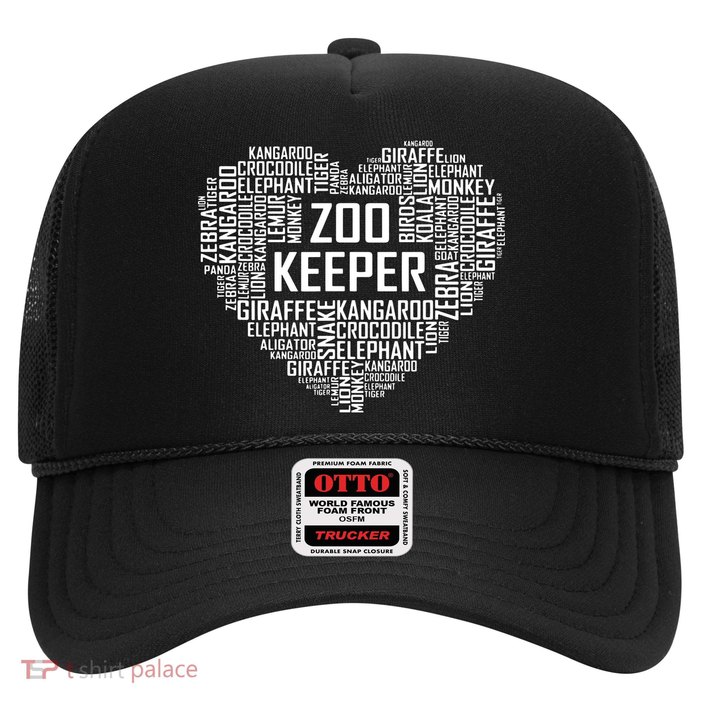 Proud Zoo Keeper Heart Gifts Zookeeper Animal Job Gift Trucker Hat