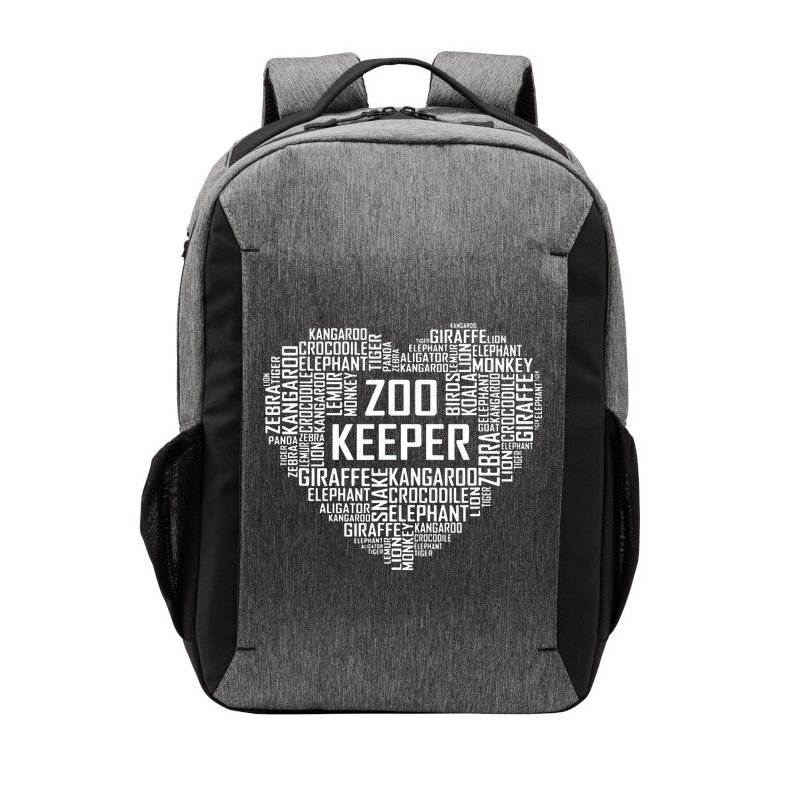 Proud Zoo Keeper Heart Gifts Zookeeper Animal Job Gift Vector Backpack