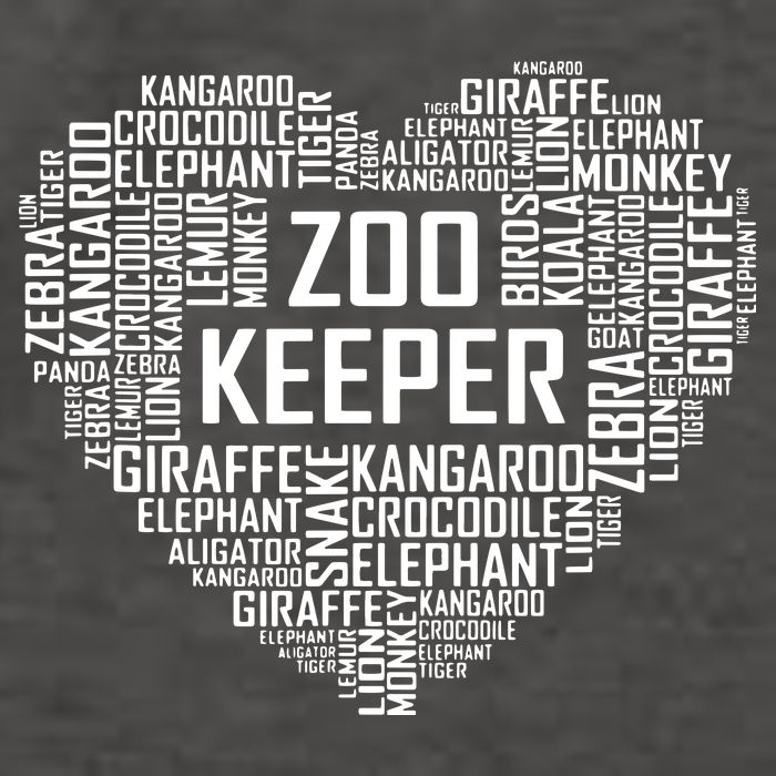 Proud Zoo Keeper Heart Gifts Zookeeper Animal Job Gift Vector Backpack