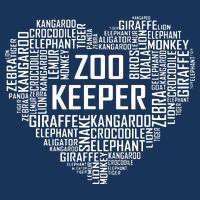 Proud Zoo Keeper Heart Gifts Zookeeper Animal Job Gift 7 Panel Mesh Trucker Snapback Hat