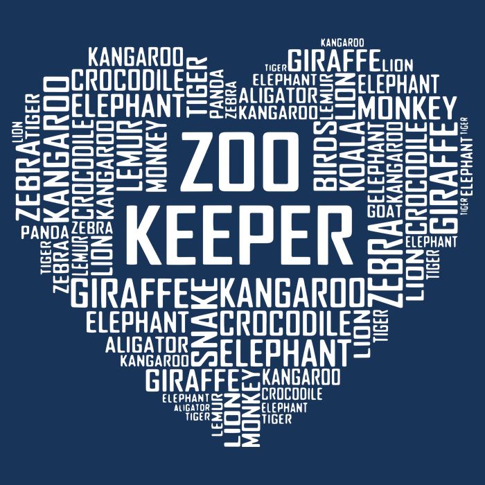 Proud Zoo Keeper Heart Gifts Zookeeper Animal Job Gift 7 Panel Mesh Trucker Snapback Hat