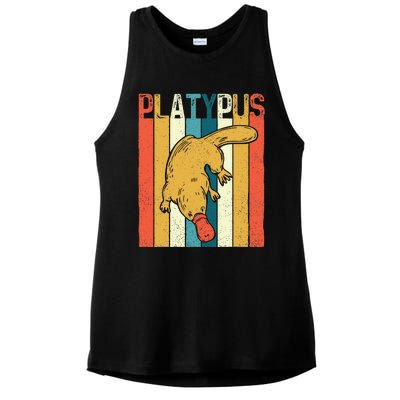 Platypus Zookeeper Marine Biologist Animal Lover Ladies PosiCharge Tri-Blend Wicking Tank