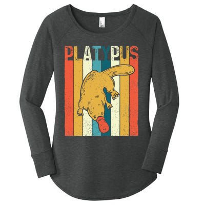 Platypus Zookeeper Marine Biologist Animal Lover Women's Perfect Tri Tunic Long Sleeve Shirt