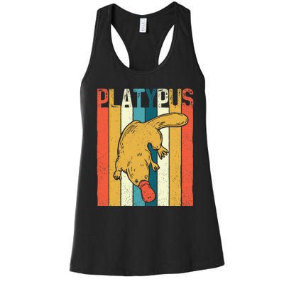 Platypus Zookeeper Marine Biologist Animal Lover Women's Racerback Tank