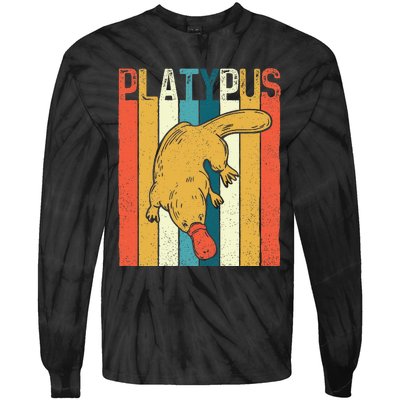 Platypus Zookeeper Marine Biologist Animal Lover Tie-Dye Long Sleeve Shirt