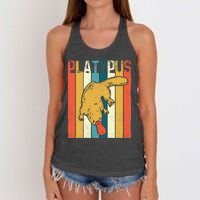 Platypus Zookeeper Marine Biologist Animal Lover Women's Knotted Racerback Tank