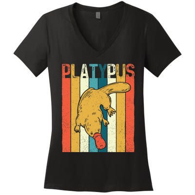 Platypus Zookeeper Marine Biologist Animal Lover Women's V-Neck T-Shirt