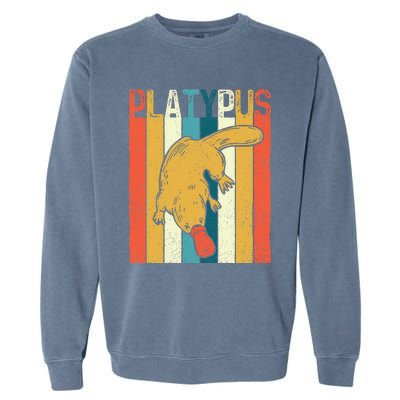 Platypus Zookeeper Marine Biologist Animal Lover Garment-Dyed Sweatshirt