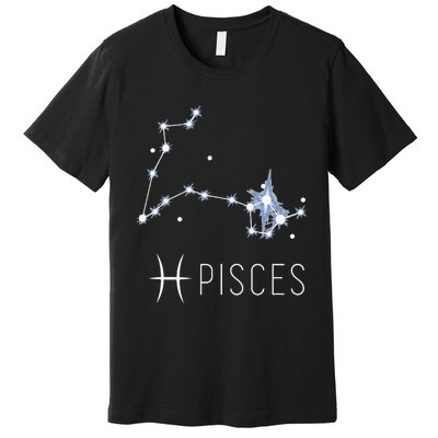 Pisces Zodiac Sign for Astrology Birthday Month Pisces Premium T-Shirt