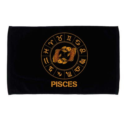 Pisces Zodiac Sign Microfiber Hand Towel