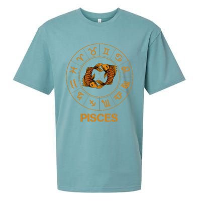 Pisces Zodiac Sign Sueded Cloud Jersey T-Shirt