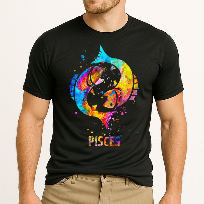 Pisces Zodiac Sign Cooling Performance Crew T-Shirt