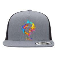 Pisces Zodiac Sign Flat Bill Trucker Hat