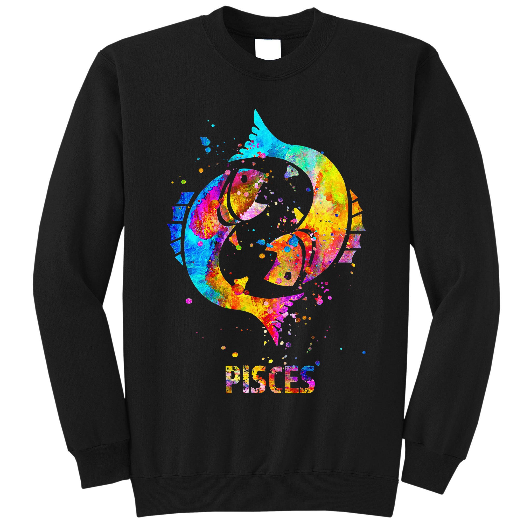 Pisces Zodiac Sign Tall Sweatshirt