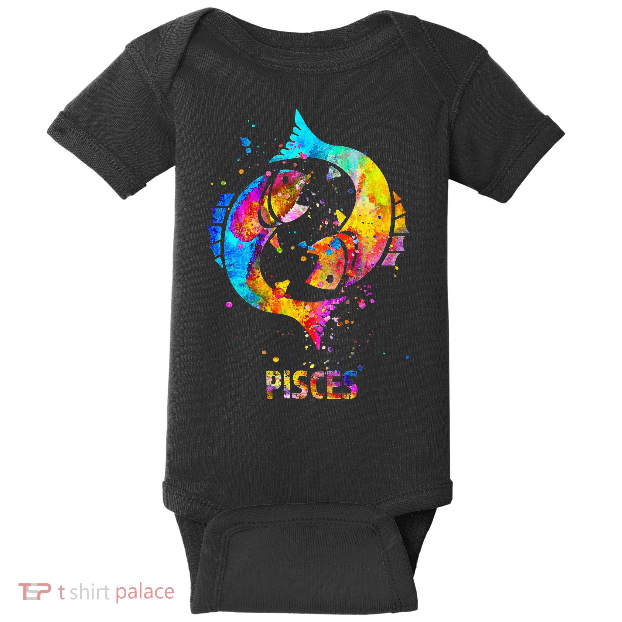 Pisces Zodiac Sign Baby Bodysuit
