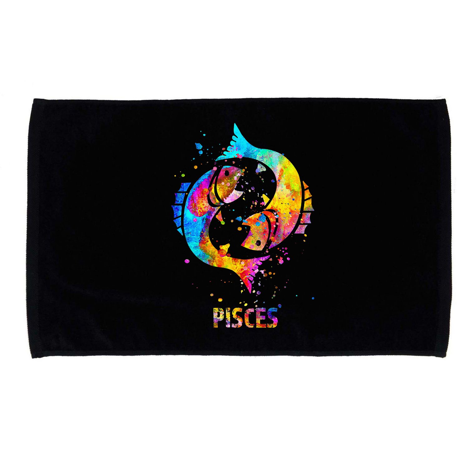 Pisces Zodiac Sign Microfiber Hand Towel