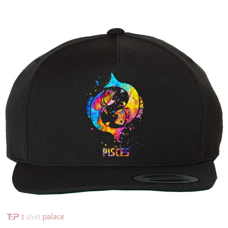 Pisces Zodiac Sign Wool Snapback Cap