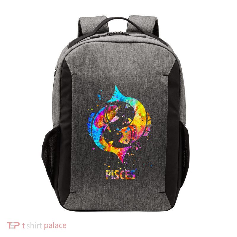 Pisces Zodiac Sign Vector Backpack