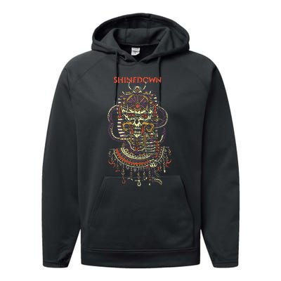 Planet Zero Skull Performance Fleece Hoodie