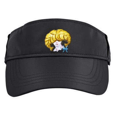 Pisces Zodiac Sign Watercolor Illustration Adult Drive Performance Visor