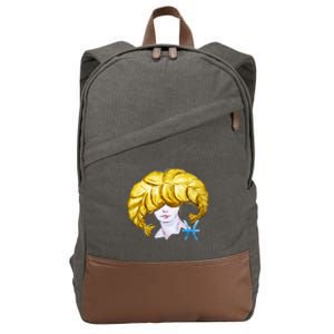 Pisces Zodiac Sign Watercolor Illustration Cotton Canvas Backpack