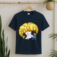 Pisces Zodiac Sign Watercolor Illustration T-Shirt