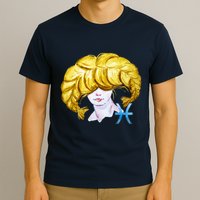 Pisces Zodiac Sign Watercolor Illustration T-Shirt