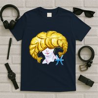 Pisces Zodiac Sign Watercolor Illustration T-Shirt