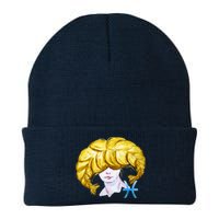 Pisces Zodiac Sign Watercolor Illustration Knit Cap Winter Beanie