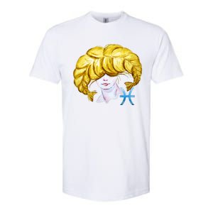 Pisces Zodiac Sign Watercolor Illustration Softstyle CVC T-Shirt