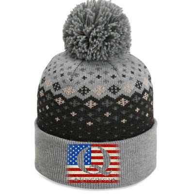 Q-anon  WWG1WGA Where We Go One We Go All The Baniff Cuffed Pom Beanie