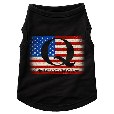 Q-anon  WWG1WGA Where We Go One We Go All Doggie Tank