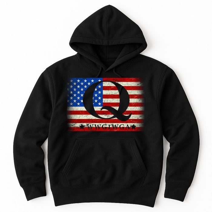 Q-anon  WWG1WGA Where We Go One We Go All Hoodie