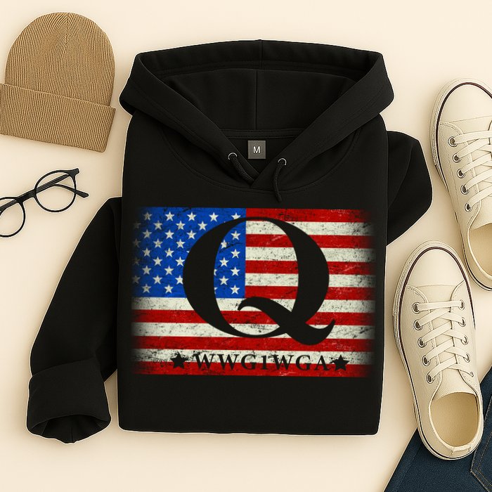 Q-anon  WWG1WGA Where We Go One We Go All Hoodie