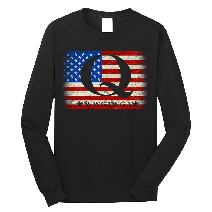 Q-anon  WWG1WGA Where We Go One We Go All Long Sleeve Shirt